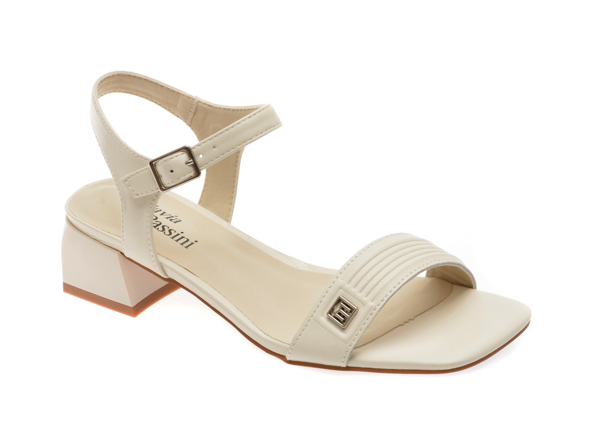 Sandale FLAVIA PASSINI albe, 10, din piele naturala 1 Sandale FLAVIA PASSINI albe
