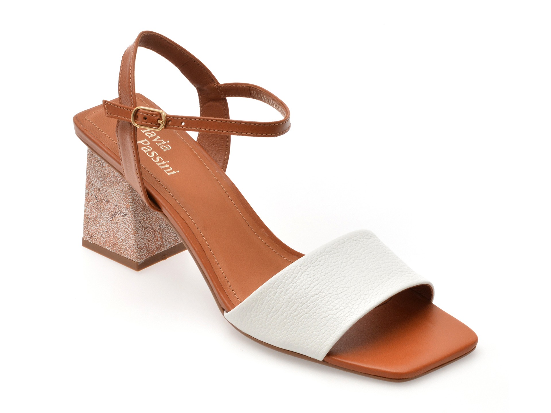 Sandale FLAVIA PASSINI albe, 1049665, din piele naturala 1 Sandale FLAVIA PASSINI albe