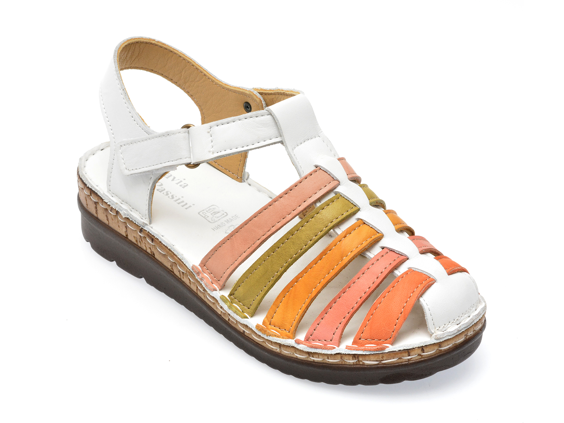 Sandale FLAVIA PASSINI albe, 1072, din piele naturala 1 Sandale FLAVIA PASSINI albe