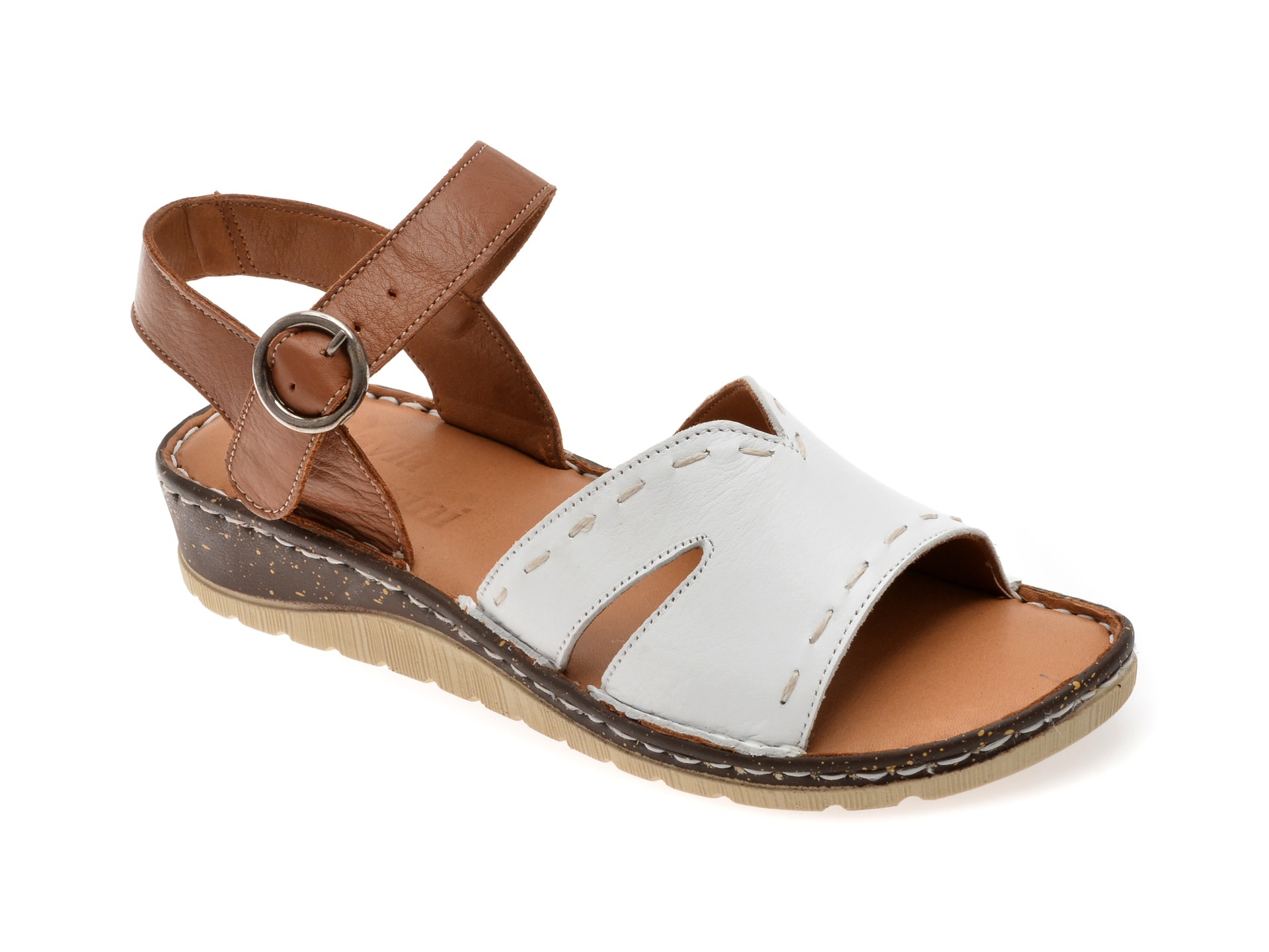 Sandale FLAVIA PASSINI albe, 1160, din piele naturala 1 Sandale FLAVIA PASSINI albe