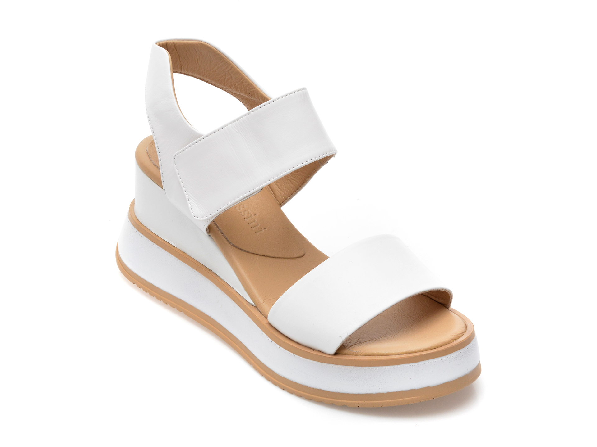 Sandale FLAVIA PASSINI albe, 146978, din piele naturala 1 Sandale FLAVIA PASSINI albe