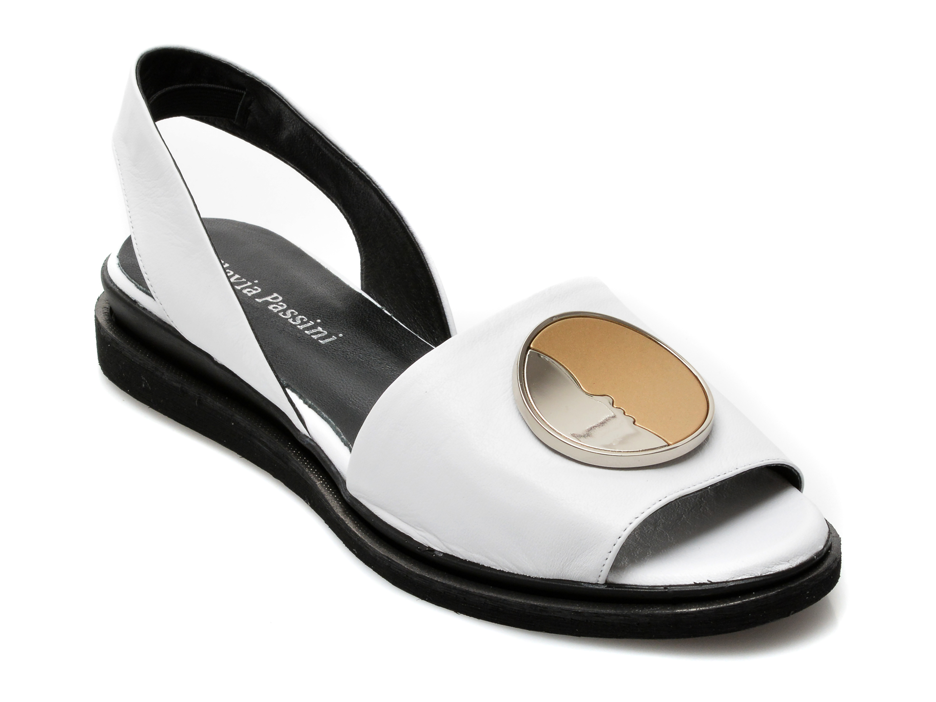 Sandale FLAVIA PASSINI albe, 1582021, din piele naturala 1 Sandale FLAVIA PASSINI albe