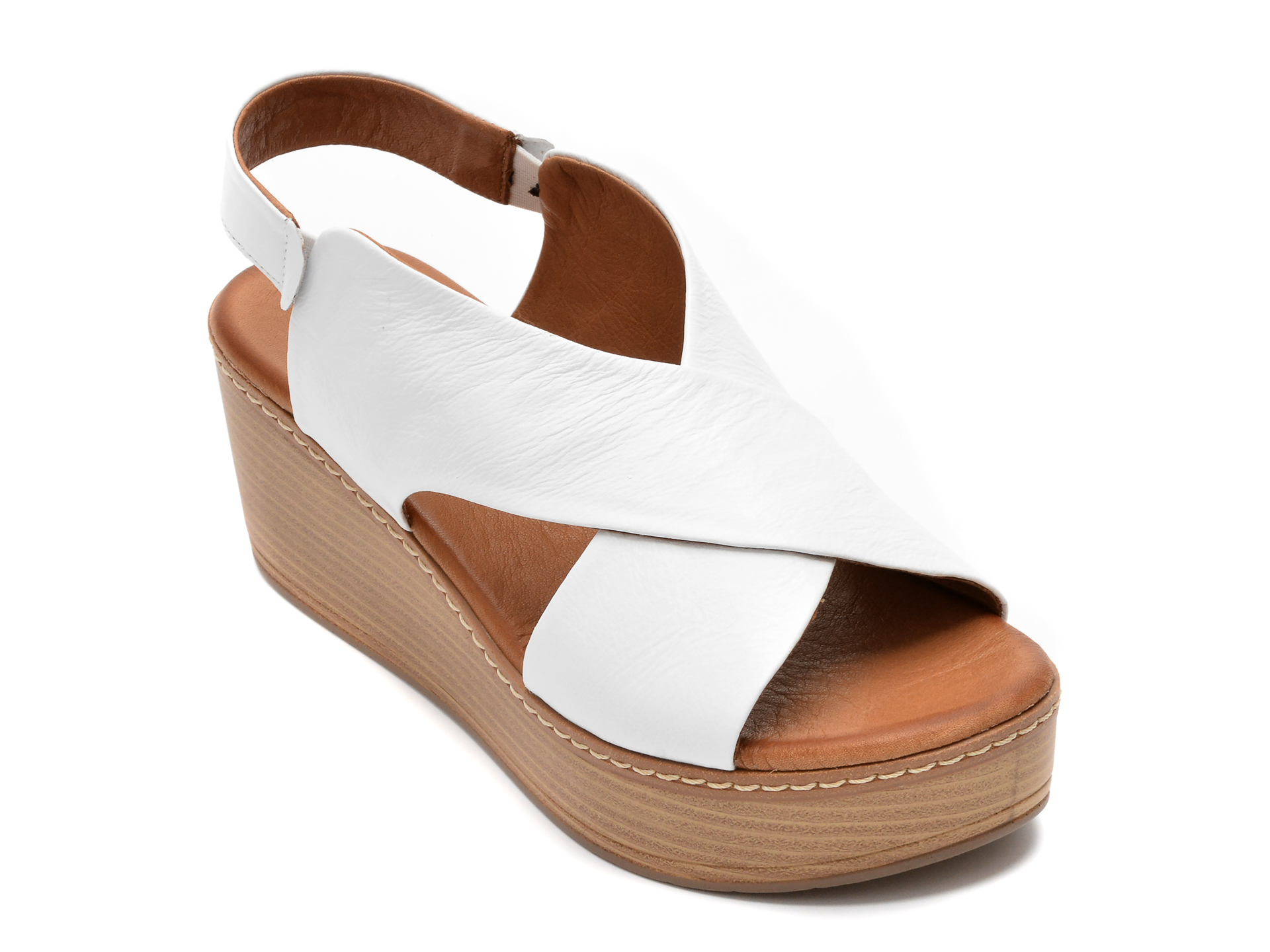 Sandale FLAVIA PASSINI albe, 174803, din piele naturala 1 Sandale FLAVIA PASSINI albe