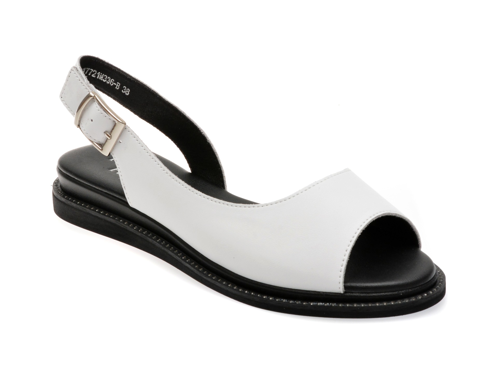 Sandale FLAVIA PASSINI albe, 17721M, din piele naturala 1 Sandale FLAVIA PASSINI albe