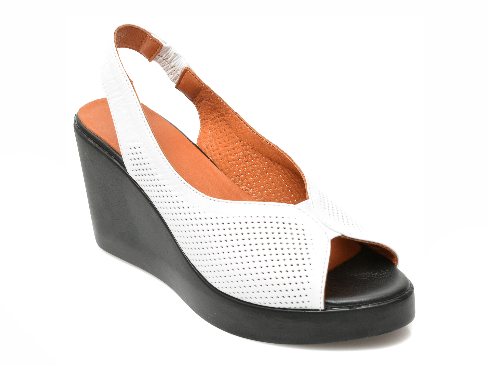 Sandale FLAVIA PASSINI albe, 19602, din piele naturala 1 Sandale FLAVIA PASSINI albe