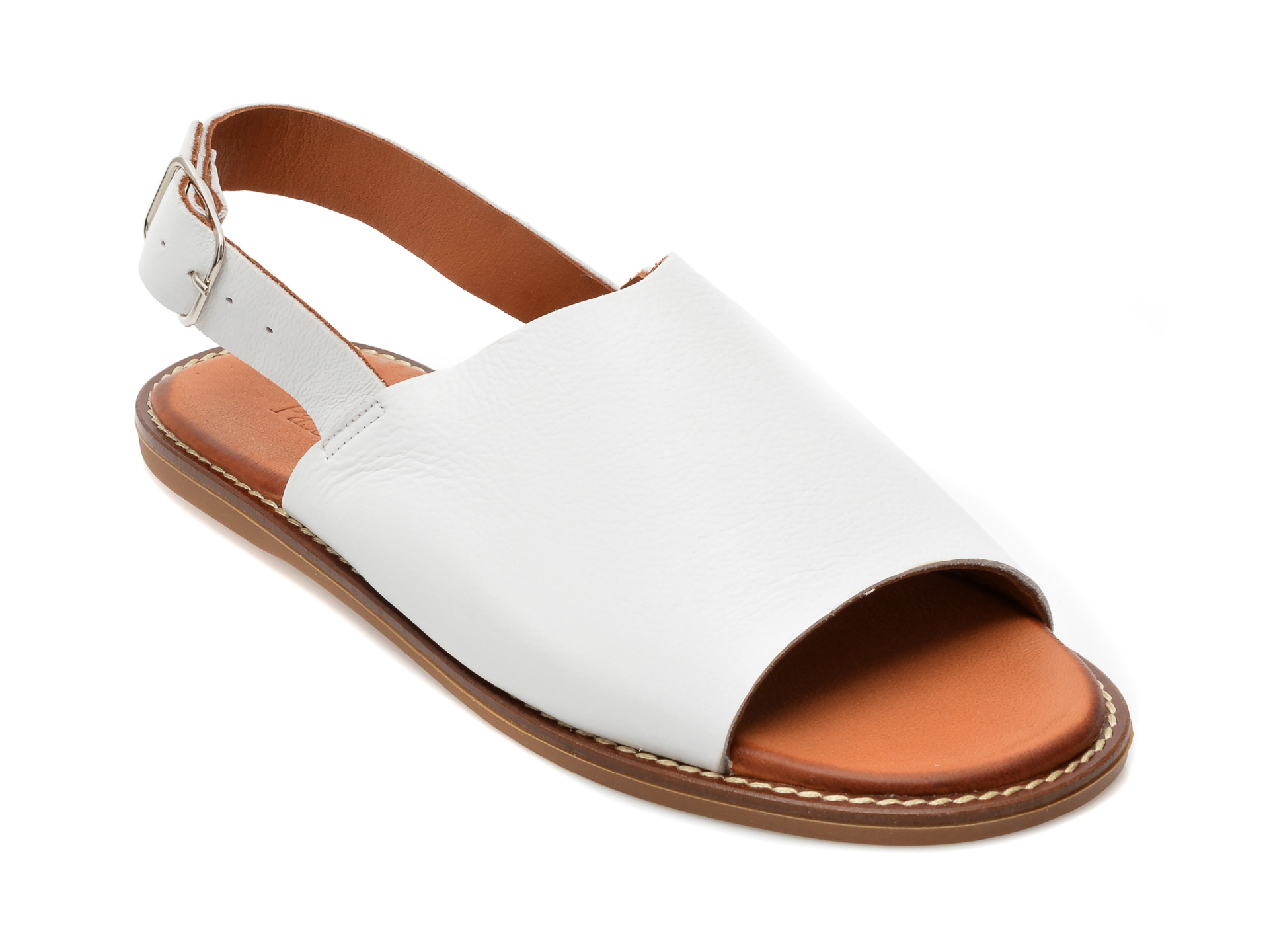 Sandale FLAVIA PASSINI albe, 21011, din piele naturala 1 Sandale FLAVIA PASSINI albe