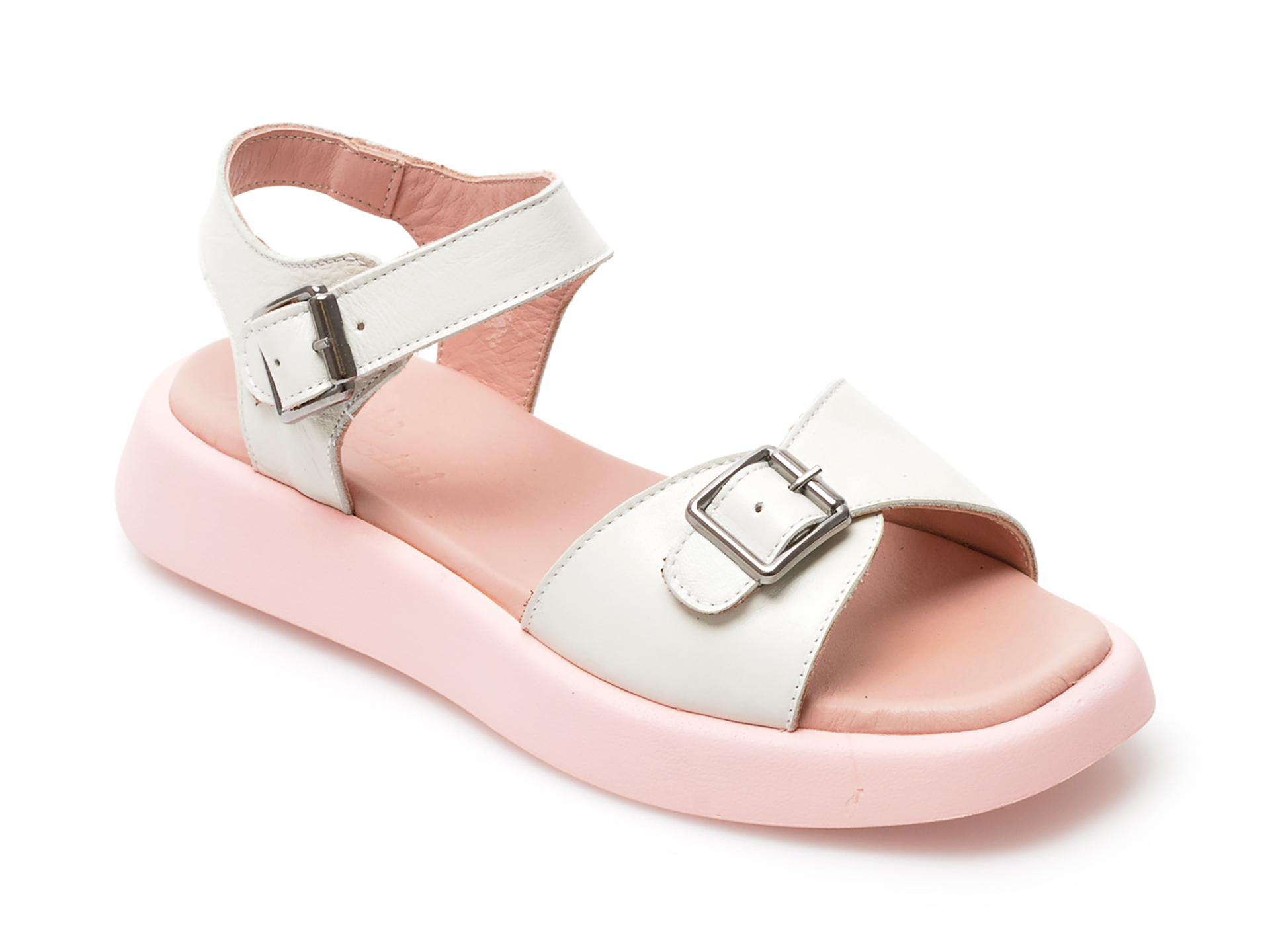 Sandale FLAVIA PASSINI albe, 22023, din piele naturala 1 Sandale FLAVIA PASSINI albe