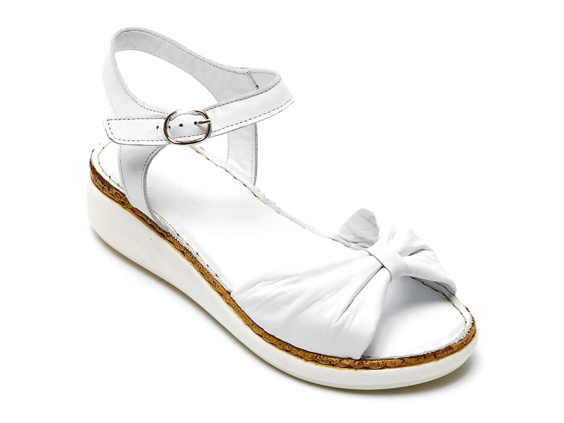 Sandale FLAVIA PASSINI albe, 22100, din piele naturala 1 Sandale FLAVIA PASSINI albe