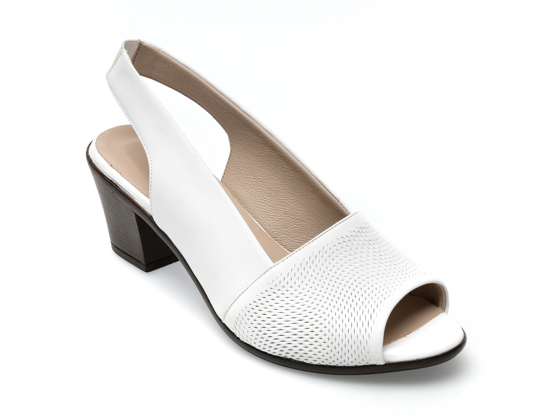 Sandale FLAVIA PASSINI albe, 262, din piele naturala 1 Sandale FLAVIA PASSINI albe