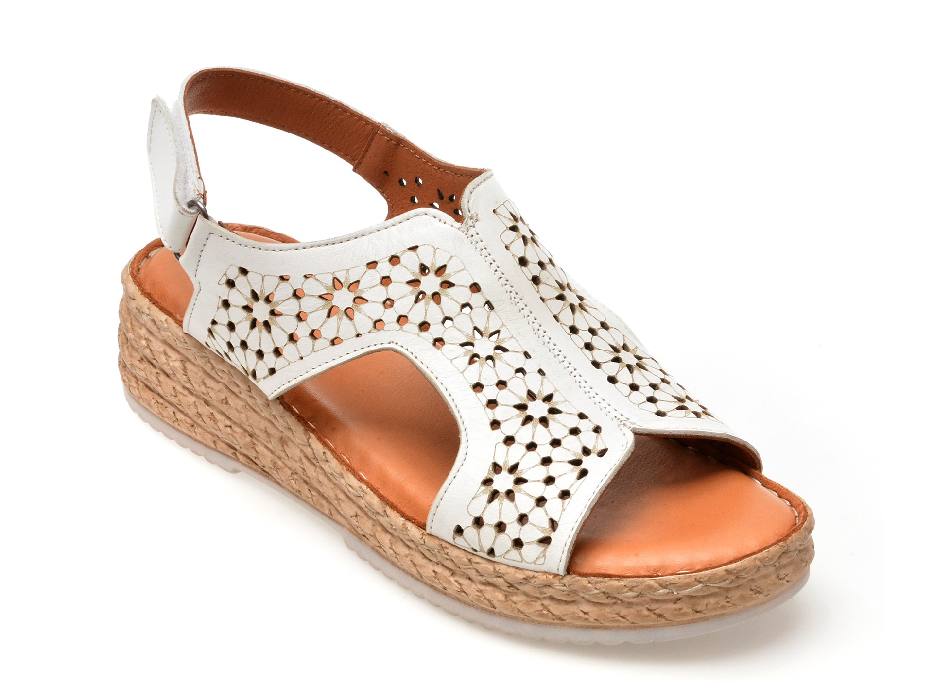 Sandale FLAVIA PASSINI albe, 2637, din piele naturala 1 Sandale FLAVIA PASSINI albe