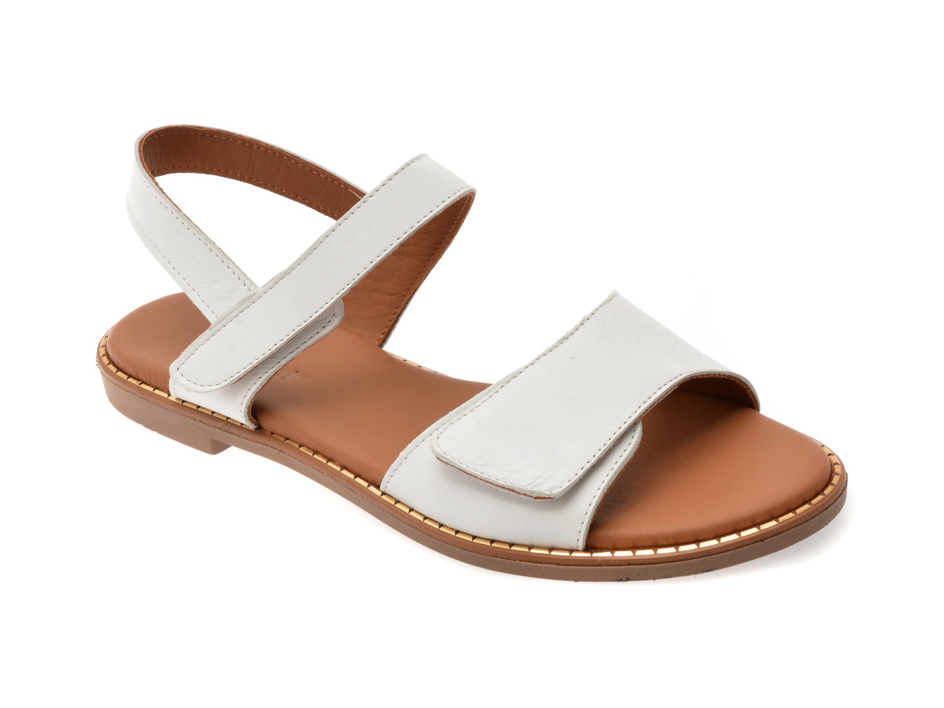 Sandale FLAVIA PASSINI albe, 2921003, din piele naturala 1 Sandale FLAVIA PASSINI albe