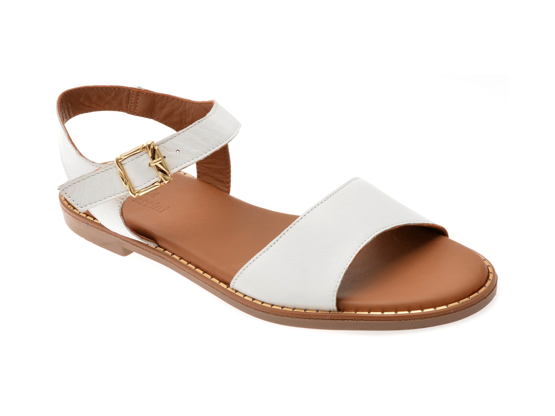 Sandale FLAVIA PASSINI albe, 2921006, din piele naturala 1 Sandale FLAVIA PASSINI albe