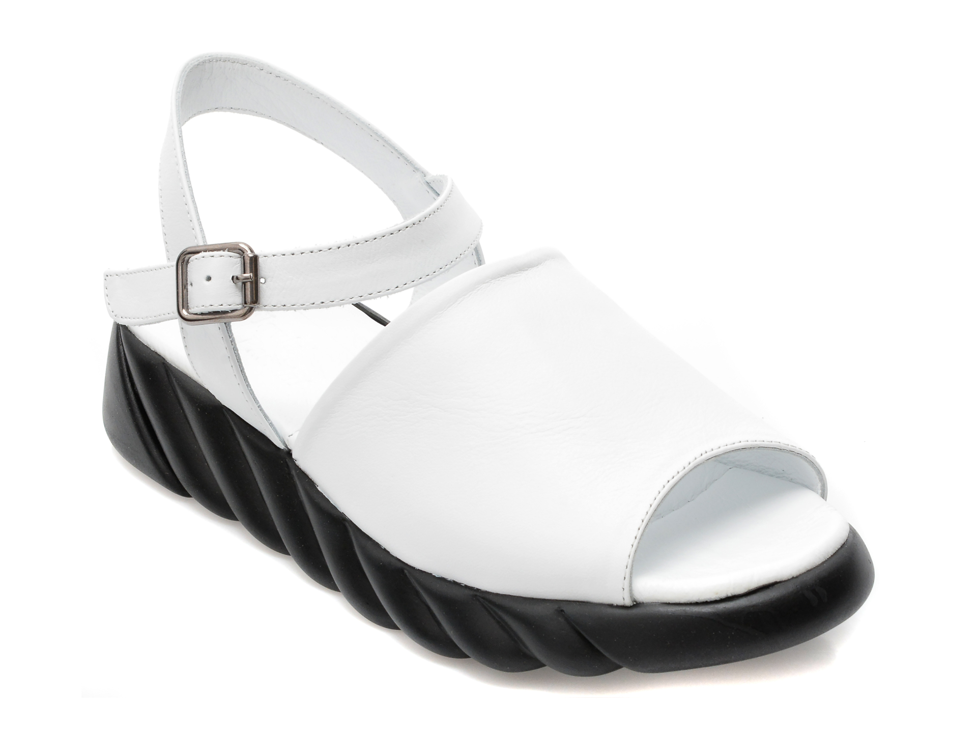 Sandale FLAVIA PASSINI albe, 3001, din piele naturala 1 Sandale FLAVIA PASSINI albe