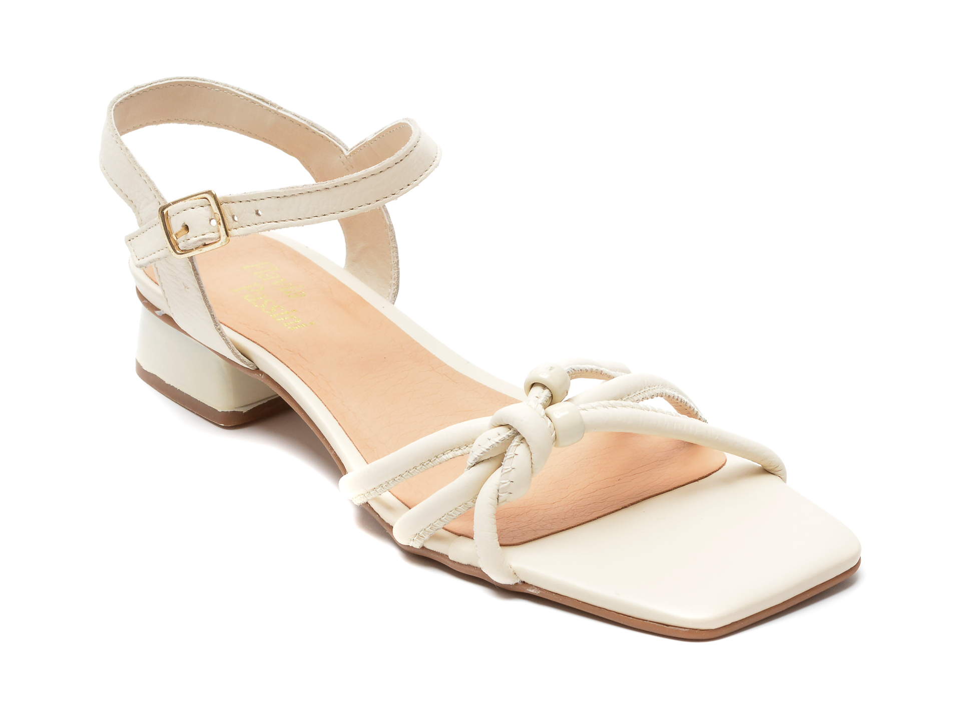 Sandale FLAVIA PASSINI albe, 333304, din piele naturala 1 Sandale FLAVIA PASSINI albe