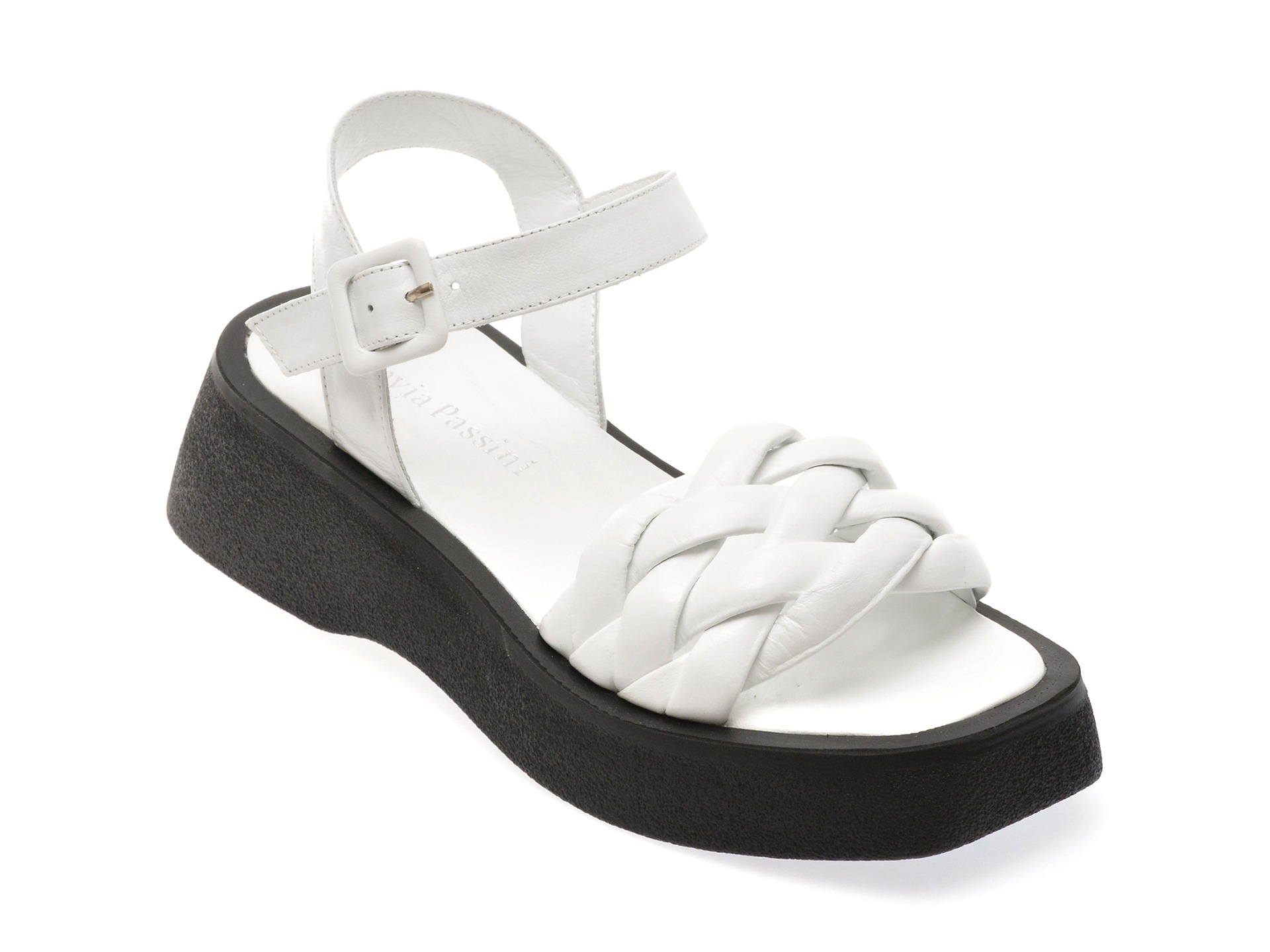 Sandale FLAVIA PASSINI albe, 3471006, din piele naturala 1 Sandale FLAVIA PASSINI albe