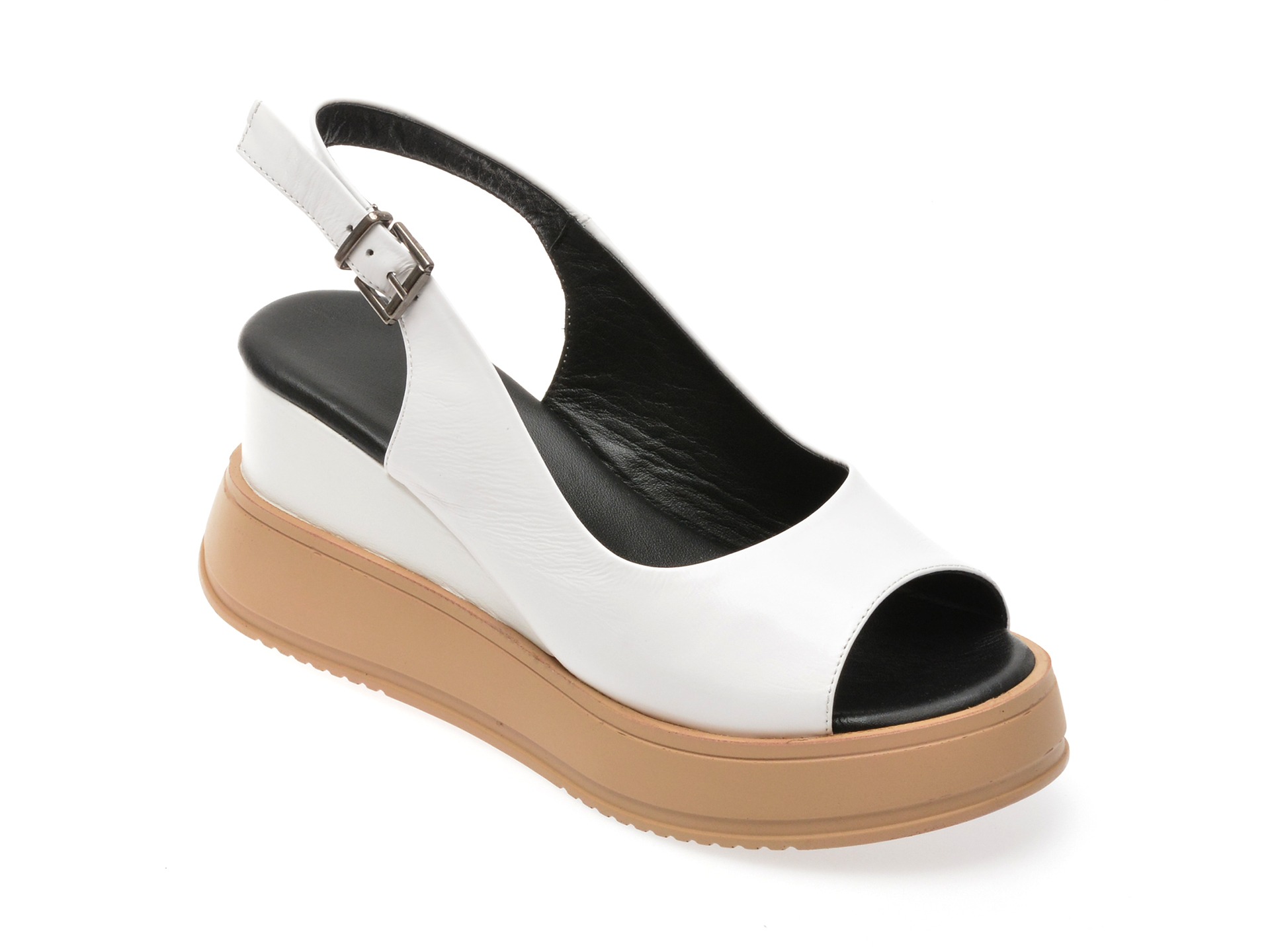 Sandale FLAVIA PASSINI albe, 347977, din piele naturala 1 Sandale FLAVIA PASSINI albe