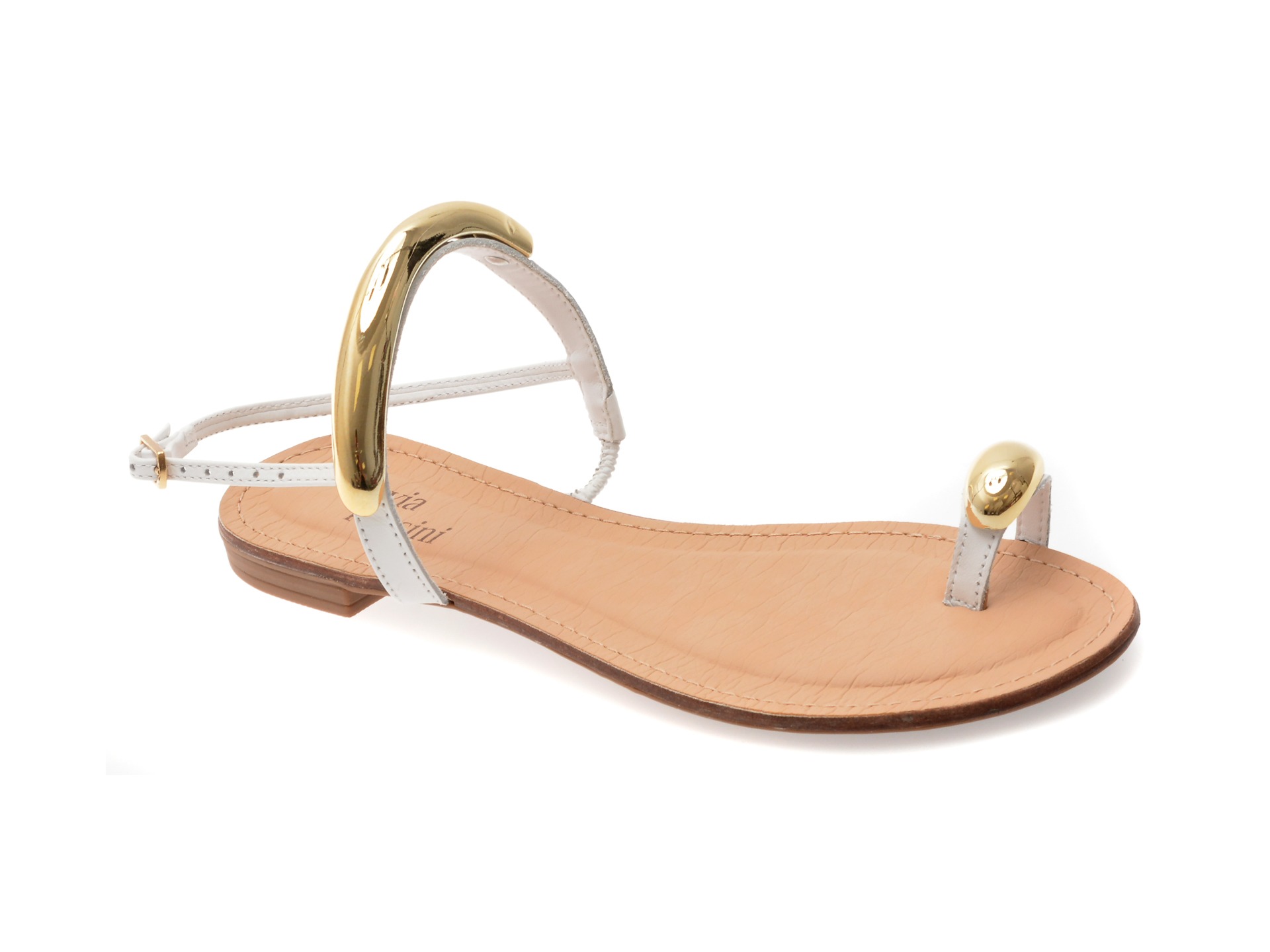 Sandale FLAVIA PASSINI albe, 368506, din piele naturala 1 Sandale FLAVIA PASSINI albe