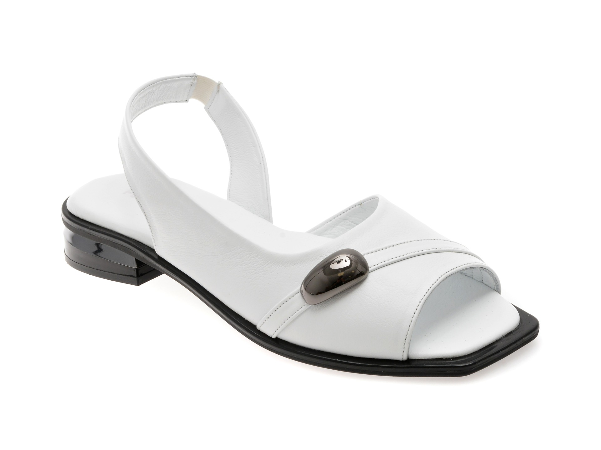 Sandale FLAVIA PASSINI albe, 37226, din piele naturala 1 Sandale FLAVIA PASSINI albe