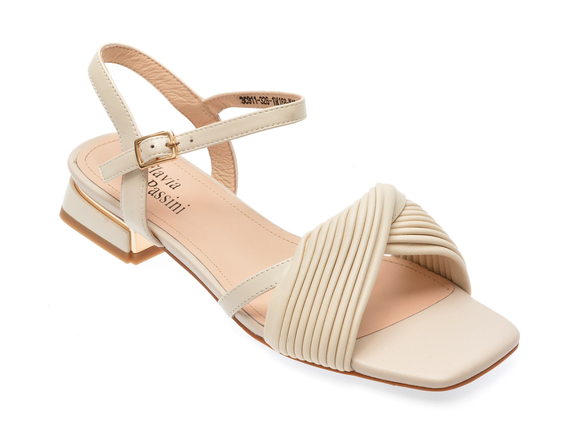 Sandale FLAVIA PASSINI albe, 3C911, din piele naturala 1 Sandale FLAVIA PASSINI albe