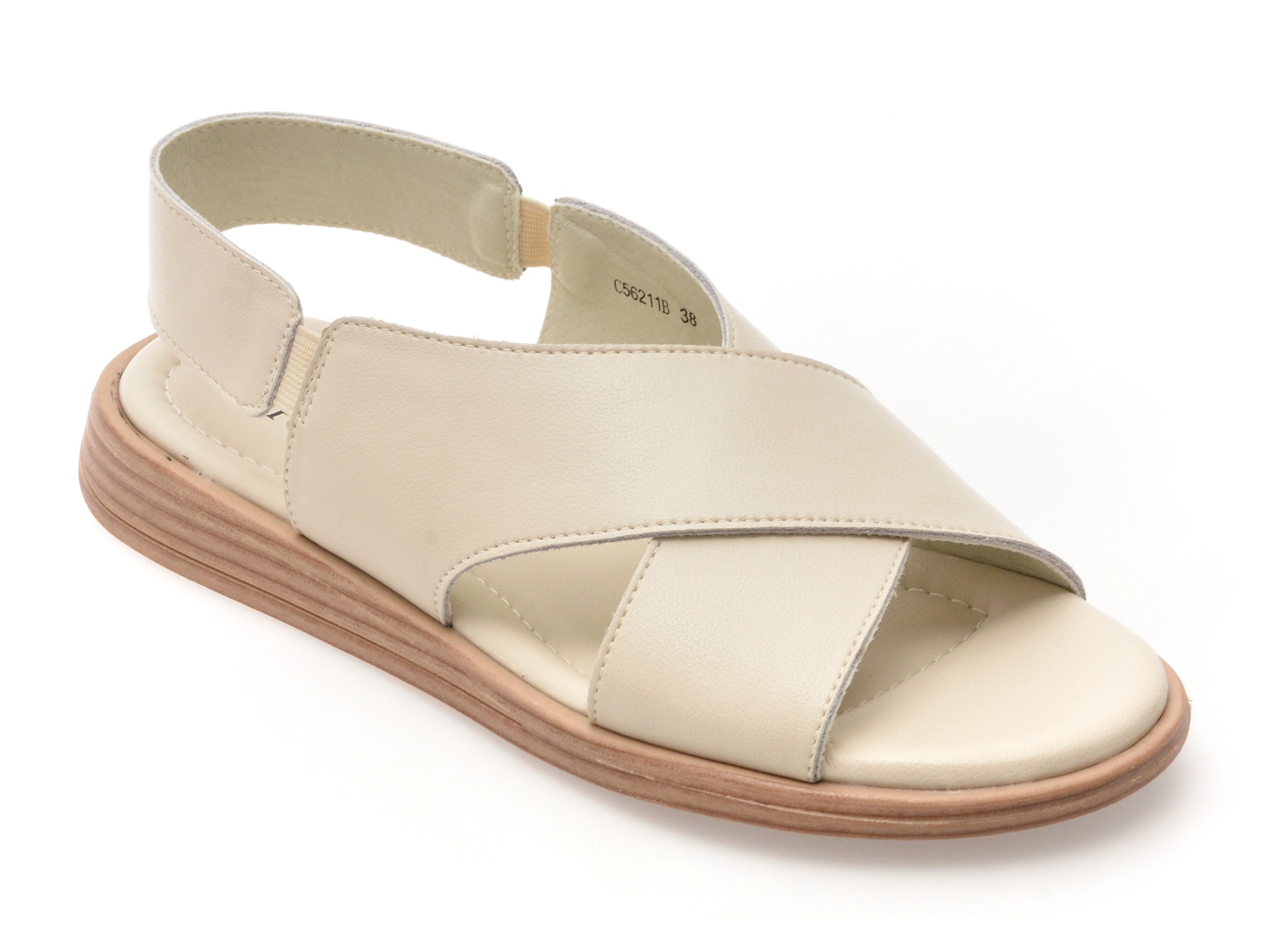 Sandale FLAVIA PASSINI albe, 56211, din piele naturala 1 Sandale FLAVIA PASSINI albe