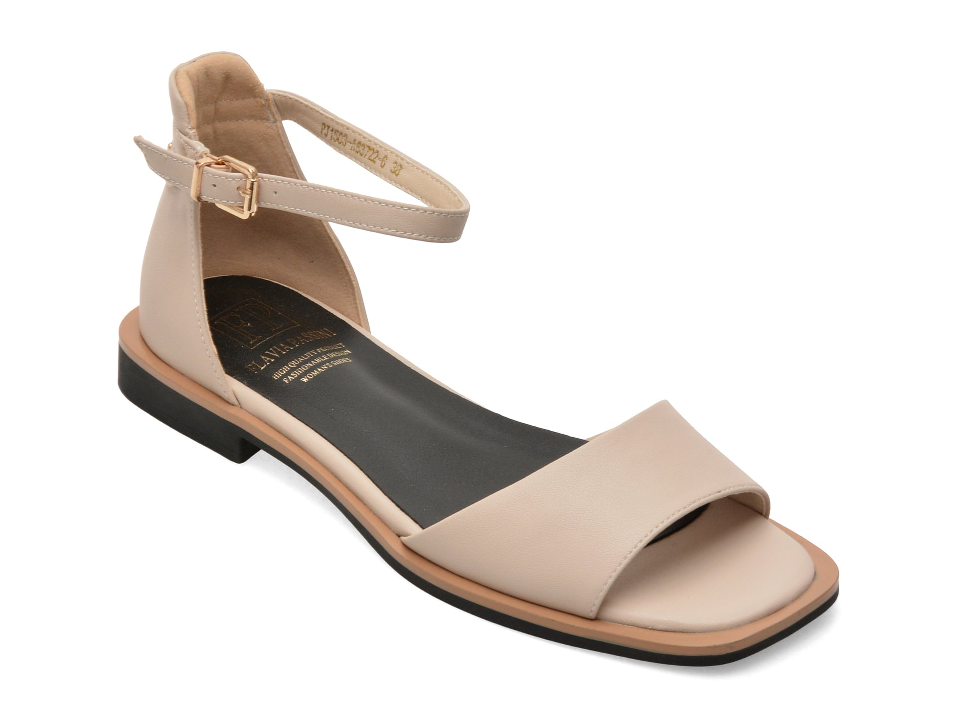 Sandale FLAVIA PASSINI albe, 63722, din piele naturala 1 Sandale FLAVIA PASSINI albe