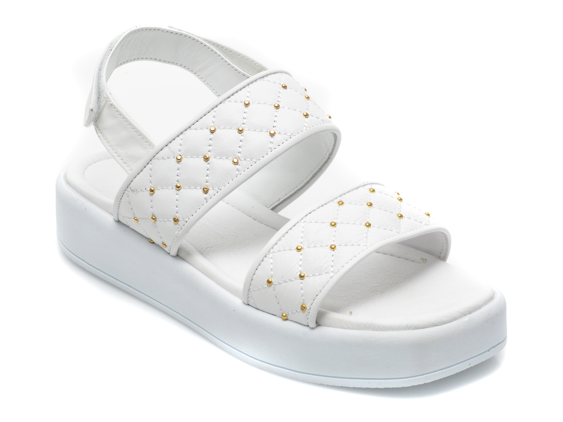 Sandale FLAVIA PASSINI albe, 7001, din piele naturala 1 Sandale FLAVIA PASSINI albe