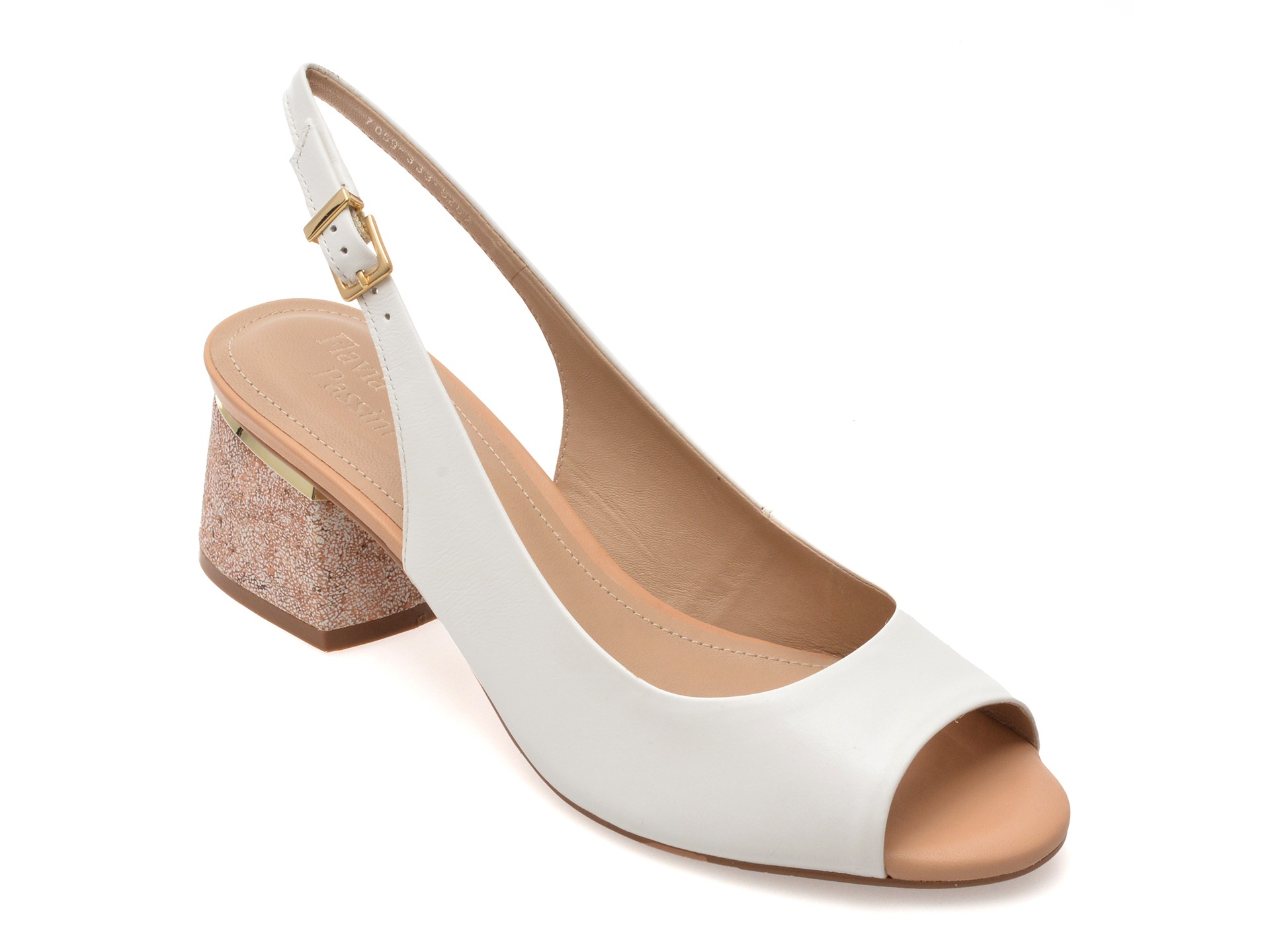 Sandale FLAVIA PASSINI albe, 7059626, din piele naturala 1 Sandale FLAVIA PASSINI albe