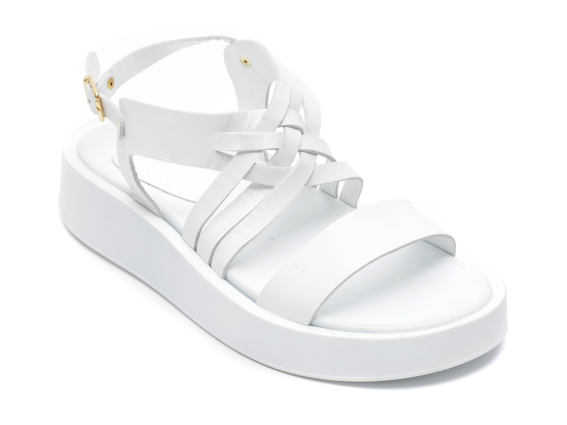 Sandale FLAVIA PASSINI albe, 7099, din piele naturala 1 Sandale FLAVIA PASSINI albe