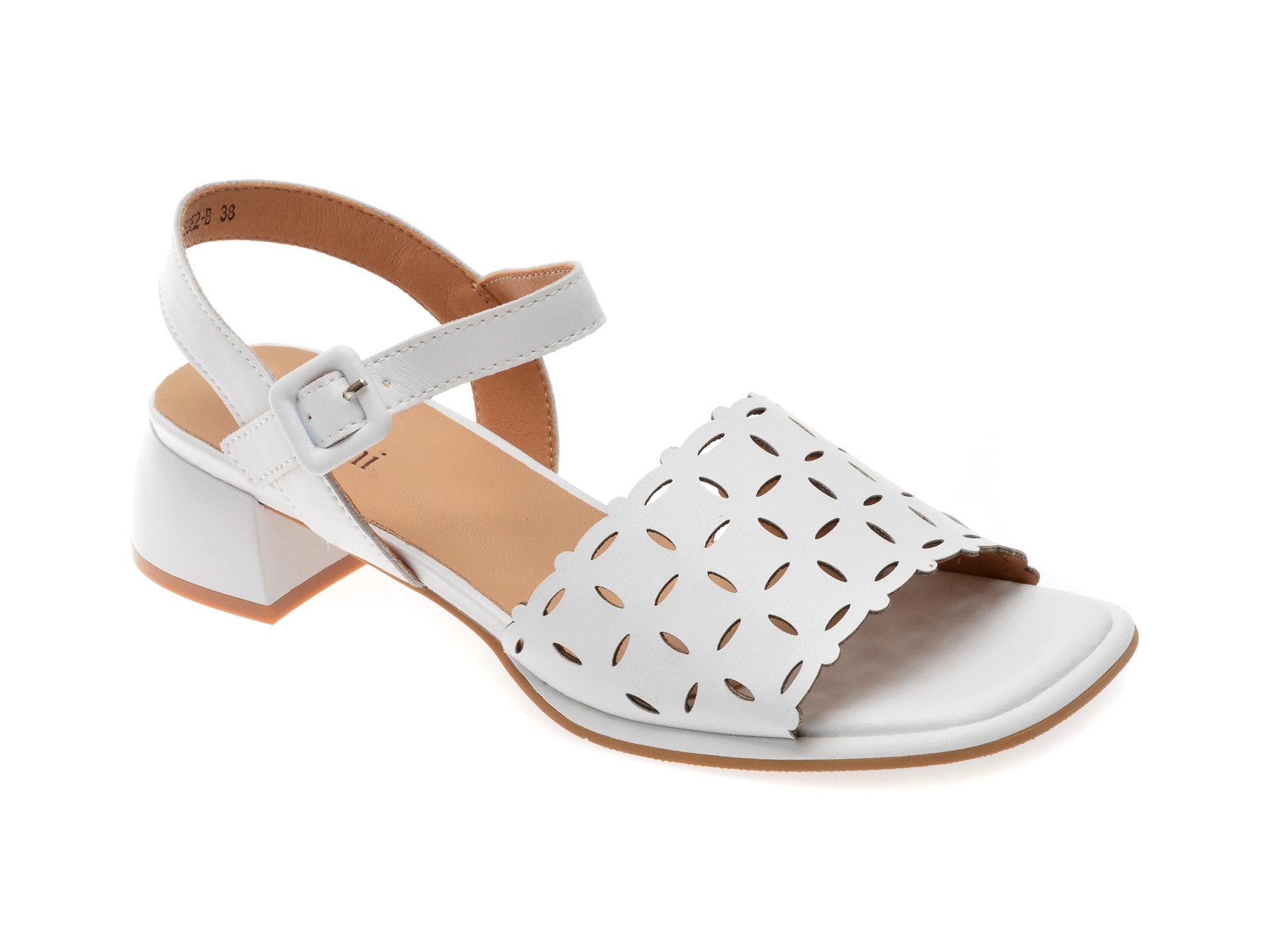 Sandale FLAVIA PASSINI albe, 72859K2, din piele naturala 1 Sandale FLAVIA PASSINI albe