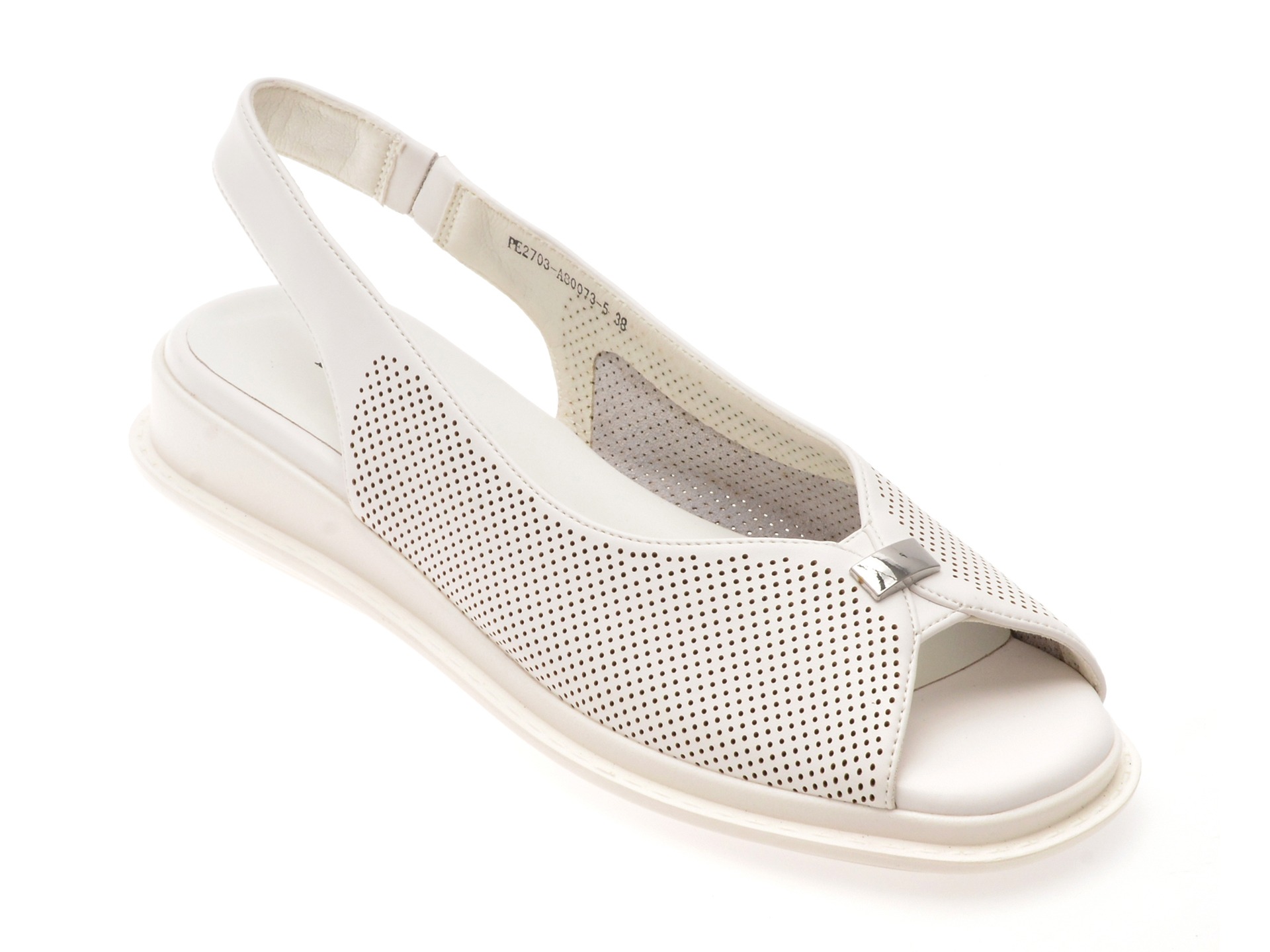 Sandale FLAVIA PASSINI albe, 80073, din piele naturala 1 Sandale FLAVIA PASSINI albe