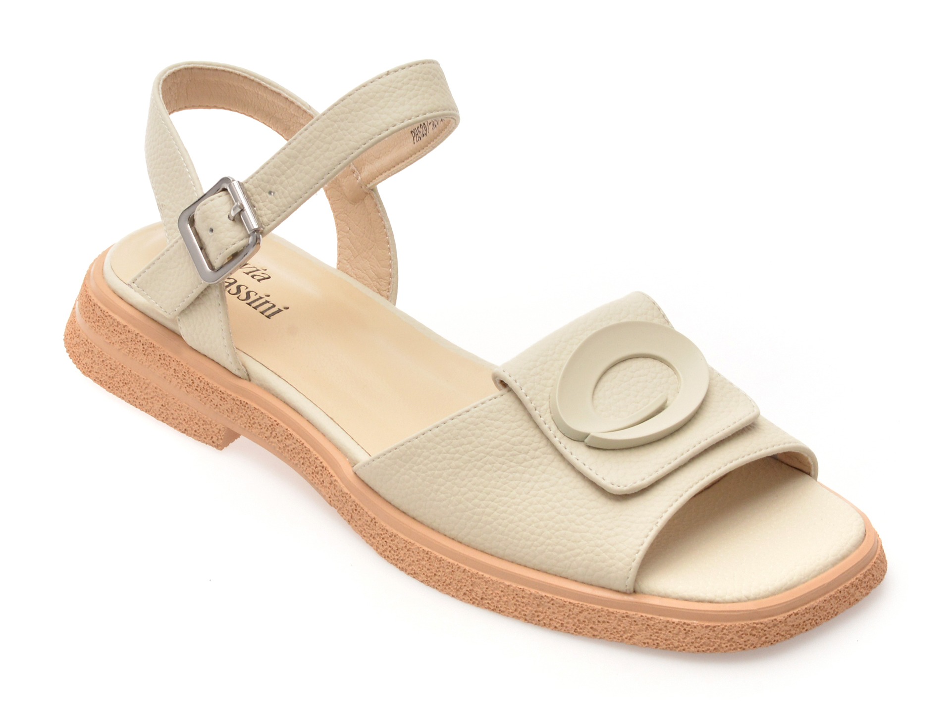 Sandale FLAVIA PASSINI albe, 80469, din piele naturala 1 Sandale FLAVIA PASSINI albe