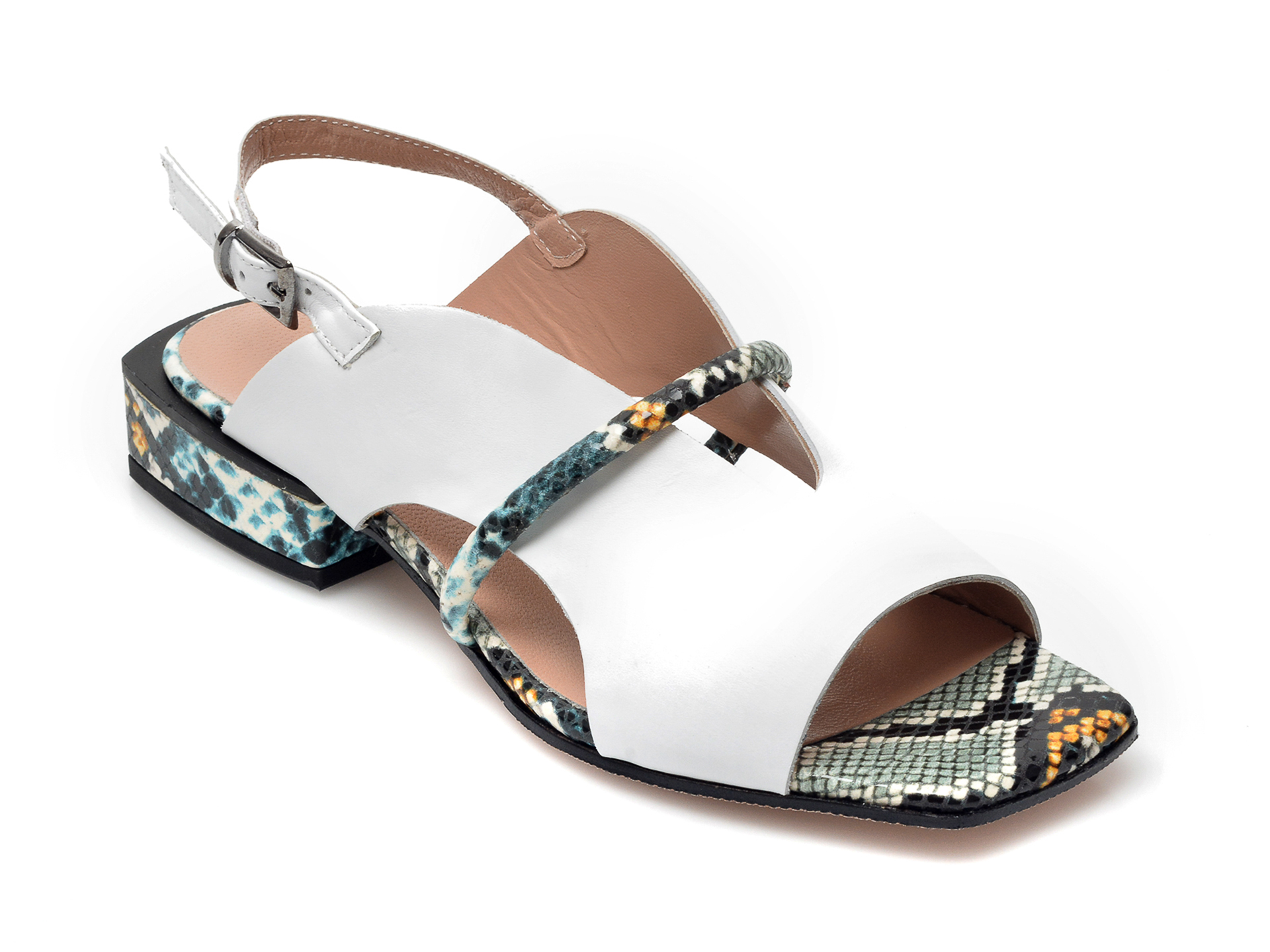 Sandale FLAVIA PASSINI albe, 932, din piele naturala 1 Sandale FLAVIA PASSINI albe