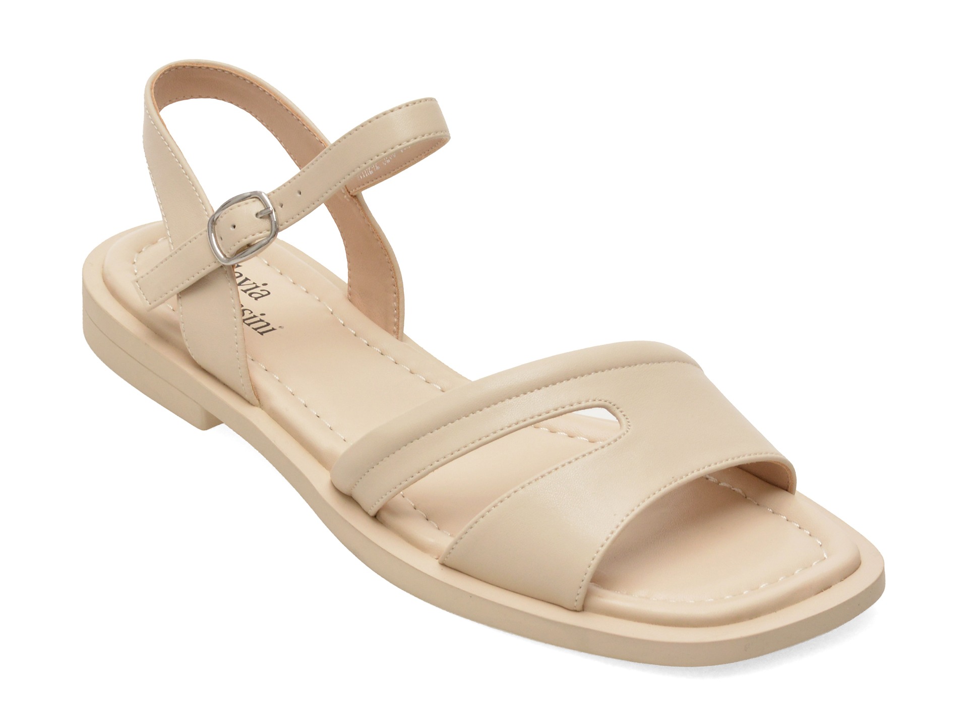 Sandale FLAVIA PASSINI albe, ATH242, din piele naturala 1 Sandale FLAVIA PASSINI albe