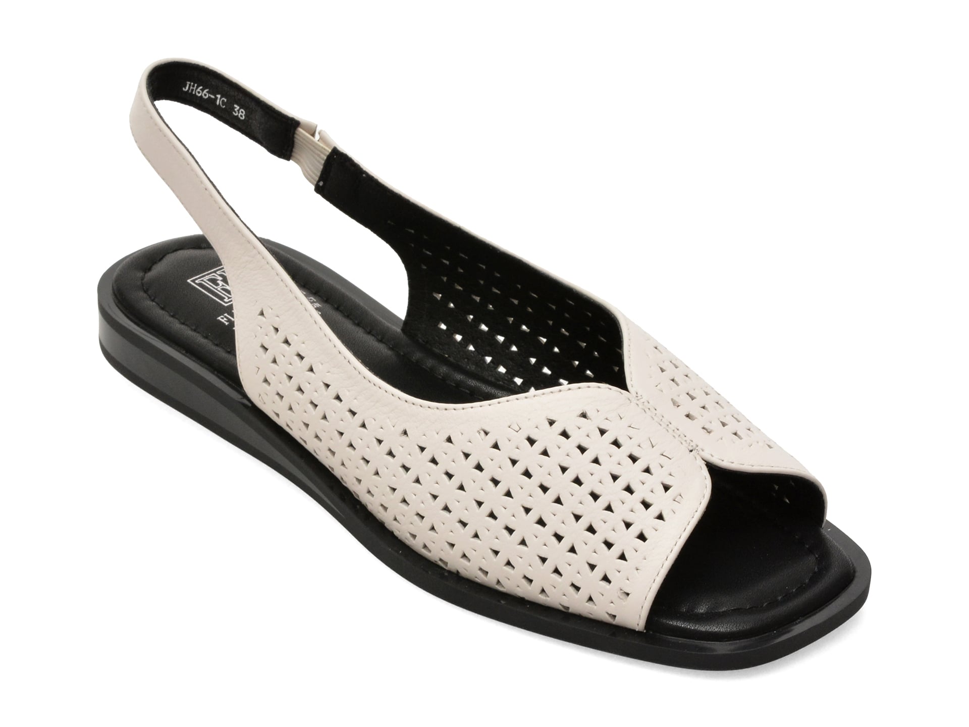Sandale FLAVIA PASSINI albe, JH66, din piele naturala 1 Sandale FLAVIA PASSINI albe