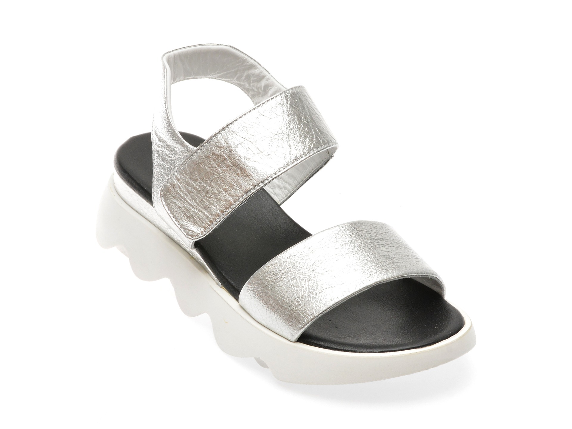 Sandale FLAVIA PASSINI argintii, 3471077, din piele naturala 1 Sandale FLAVIA PASSINI argintii