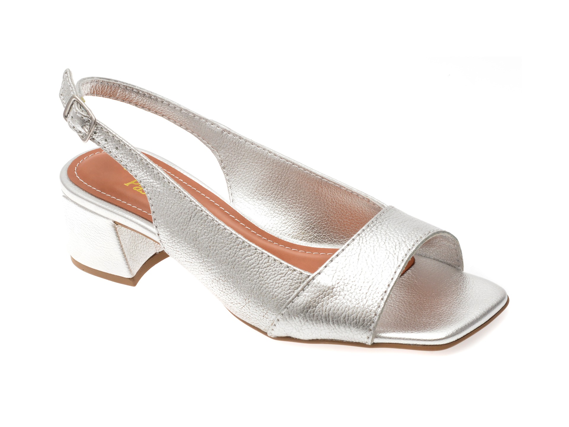 Sandale FLAVIA PASSINI argintii, 356716, din piele naturala 1 Sandale FLAVIA PASSINI argintii