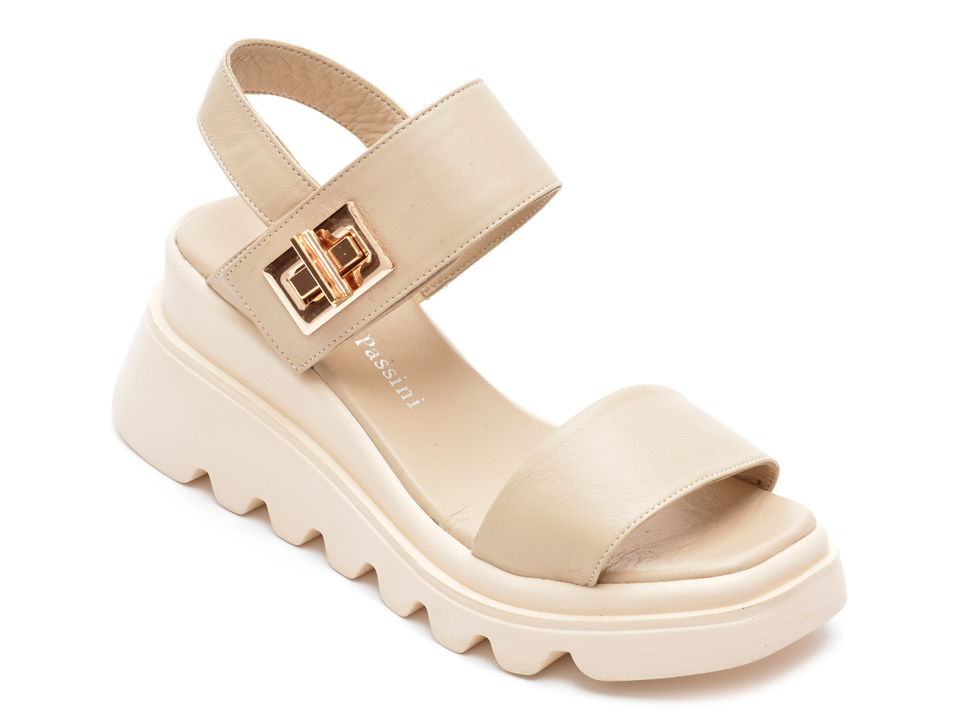 Sandale FLAVIA PASSINI bej, 10401, din piele naturala 1 Sandale FLAVIA PASSINI bej