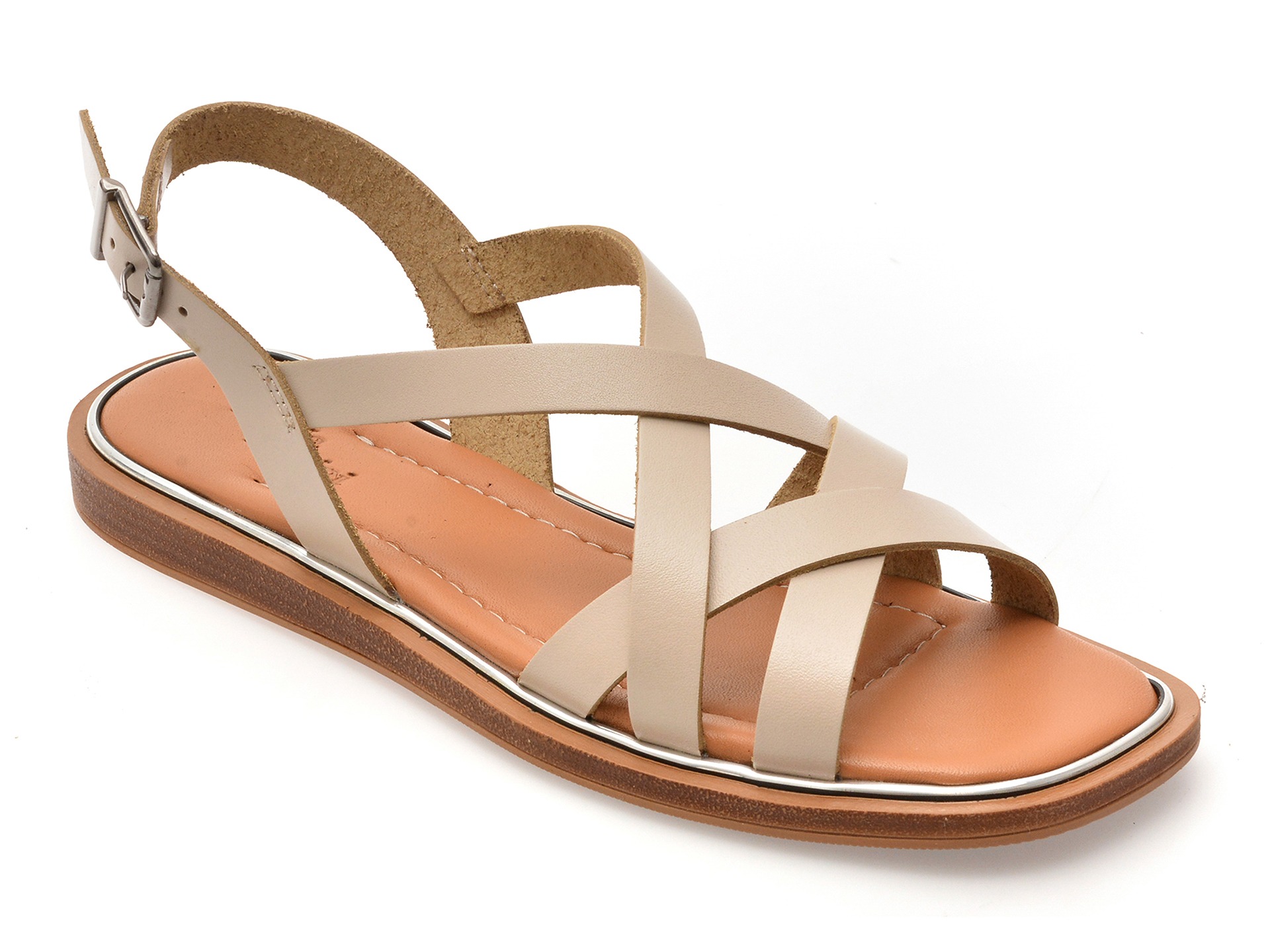 Sandale FLAVIA PASSINI bej, 11501, din piele naturala 1 Sandale FLAVIA PASSINI bej