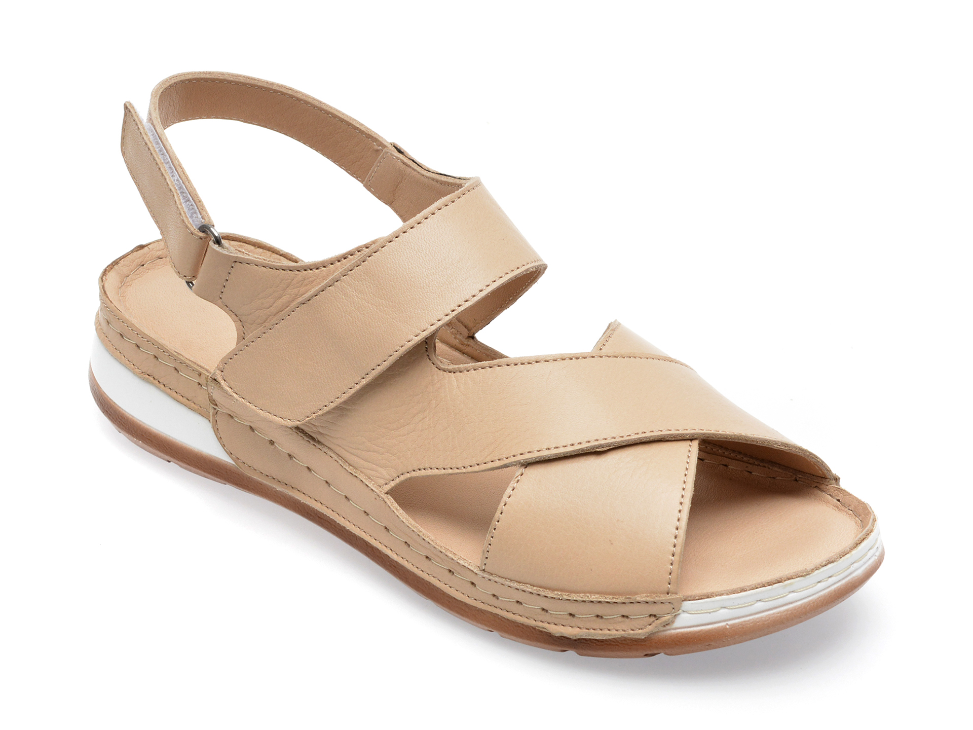 Sandale FLAVIA PASSINI bej, 126, din piele naturala 1 Sandale FLAVIA PASSINI bej