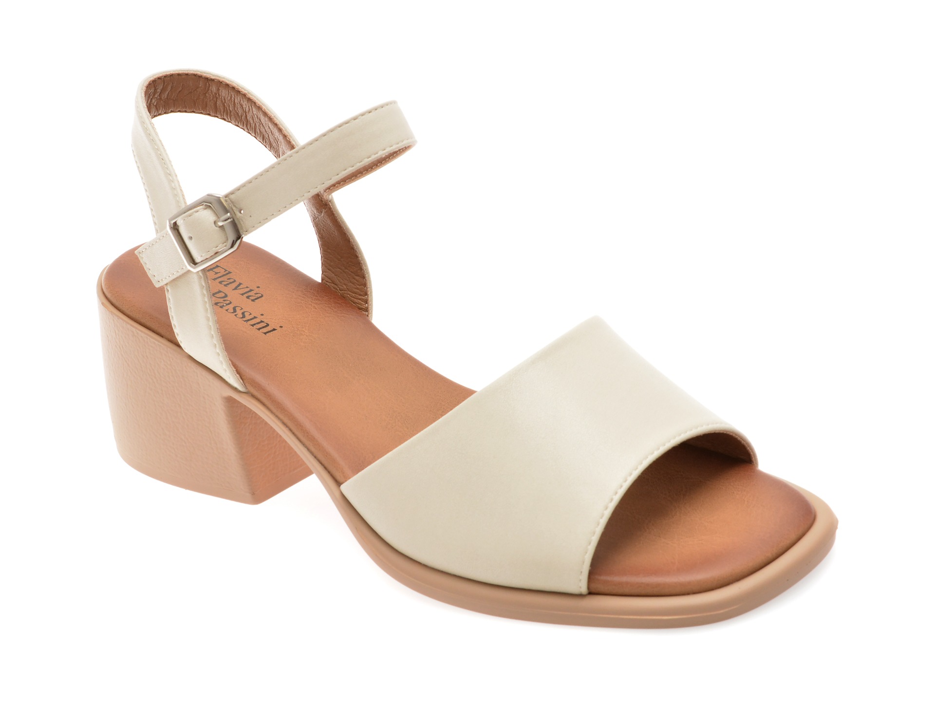 Sandale FLAVIA PASSINI bej, 1389G16, din piele naturala 1 Sandale FLAVIA PASSINI bej