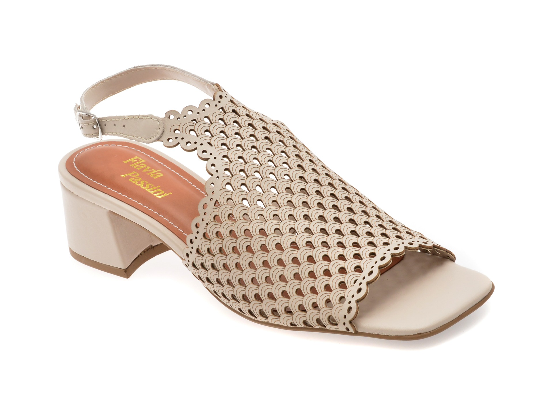 Sandale FLAVIA PASSINI bej, 356719, din piele naturala 1 Sandale FLAVIA PASSINI bej