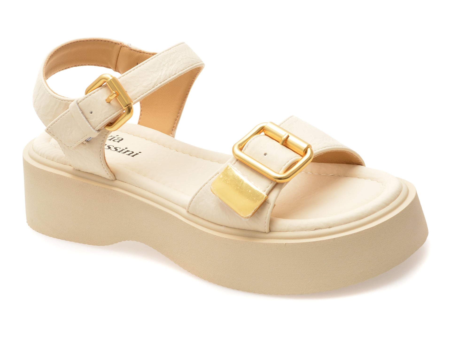 Sandale FLAVIA PASSINI bej, 51117, din piele ecologica 1 Sandale FLAVIA PASSINI bej