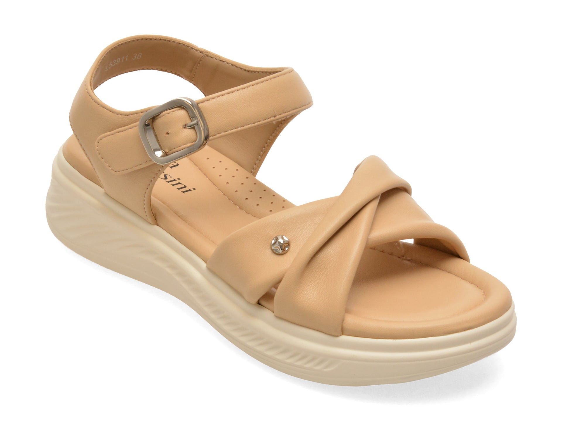 Sandale FLAVIA PASSINI bej, 53911, din piele ecologica 1 Sandale FLAVIA PASSINI bej