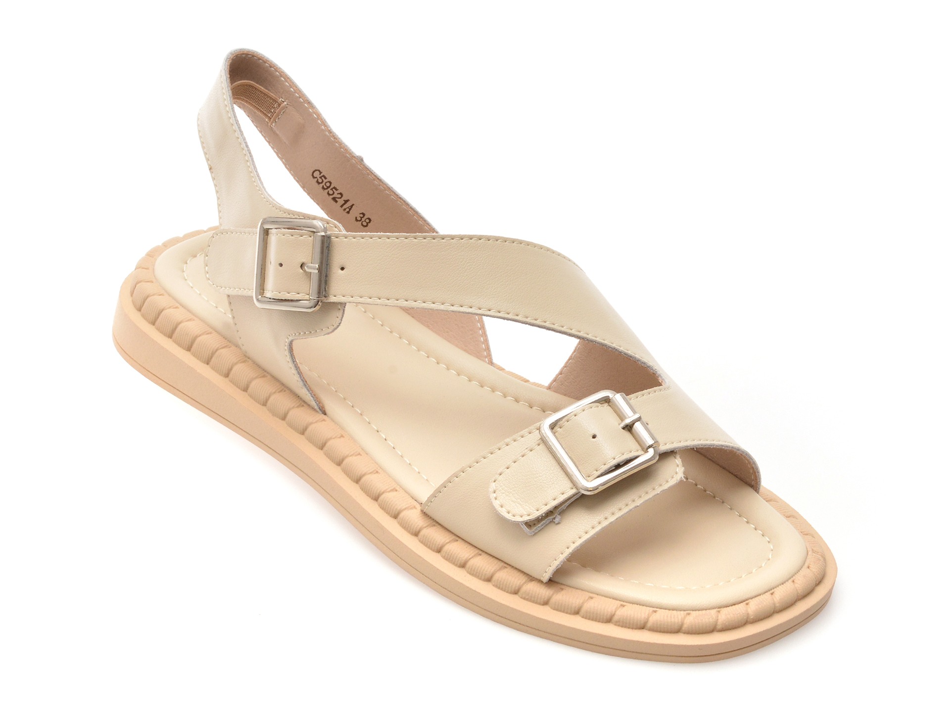 Sandale FLAVIA PASSINI bej, 59521, din piele naturala 1 Sandale FLAVIA PASSINI bej