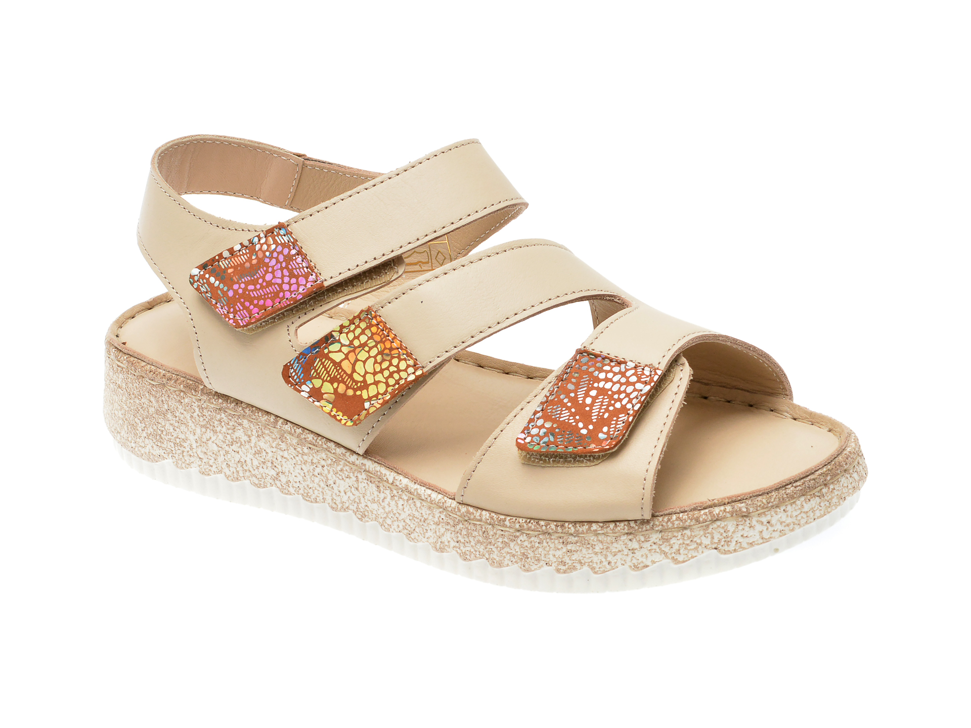 Sandale FLAVIA PASSINI bej, 6031, din piele naturala 1 Sandale FLAVIA PASSINI bej