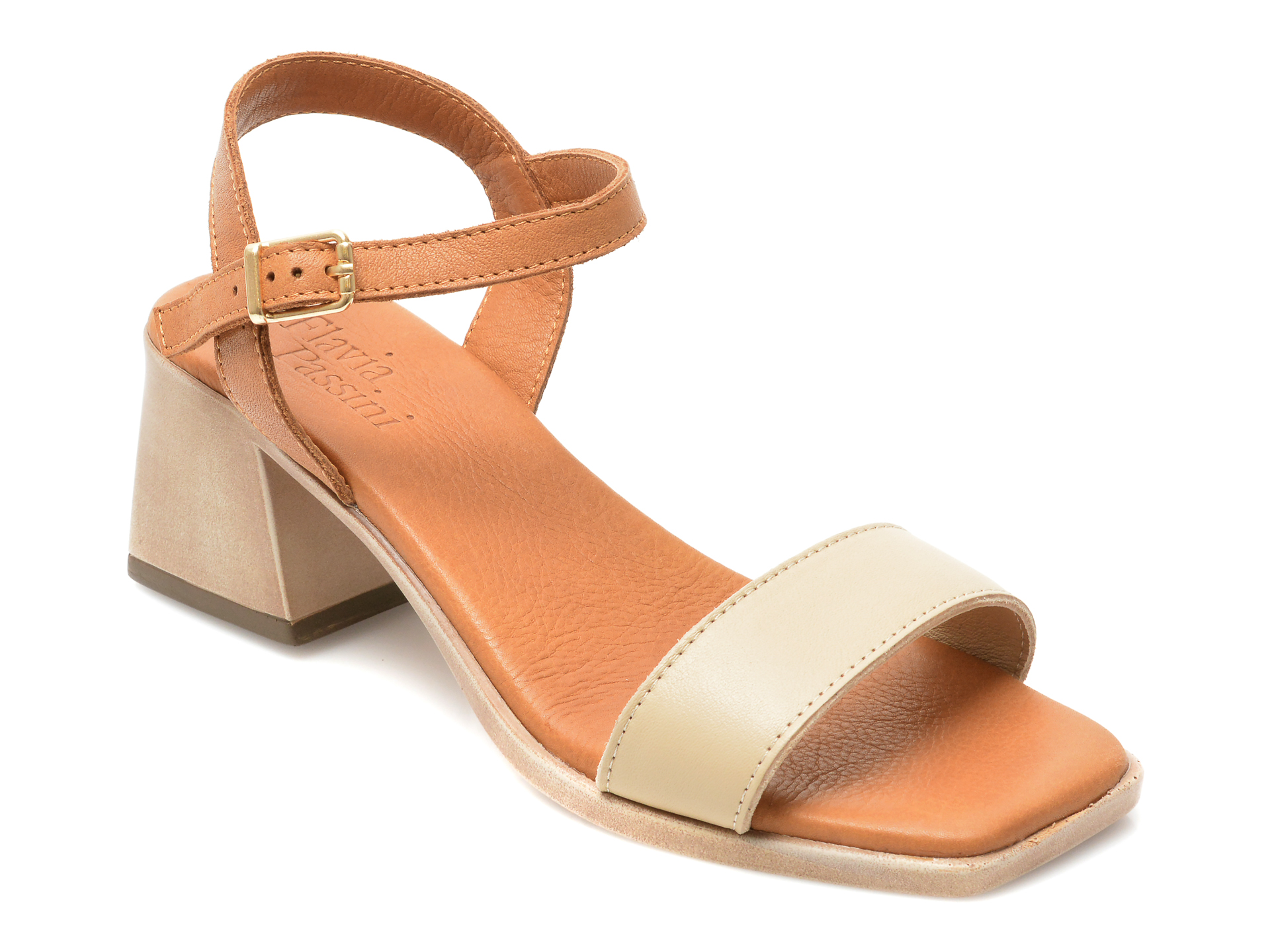 Sandale FLAVIA PASSINI bej, 7006, din piele naturala 1 Sandale FLAVIA PASSINI bej