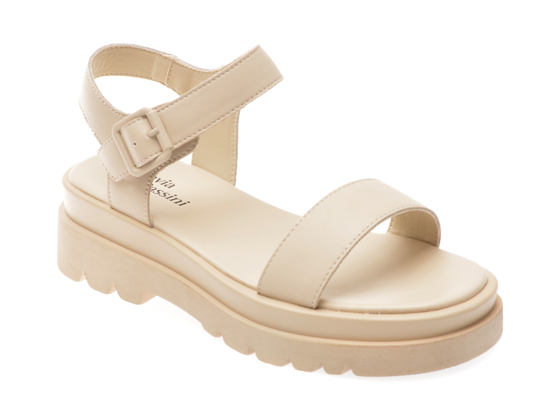 Sandale FLAVIA PASSINI bej, 8, din piele naturala 1 Sandale FLAVIA PASSINI bej