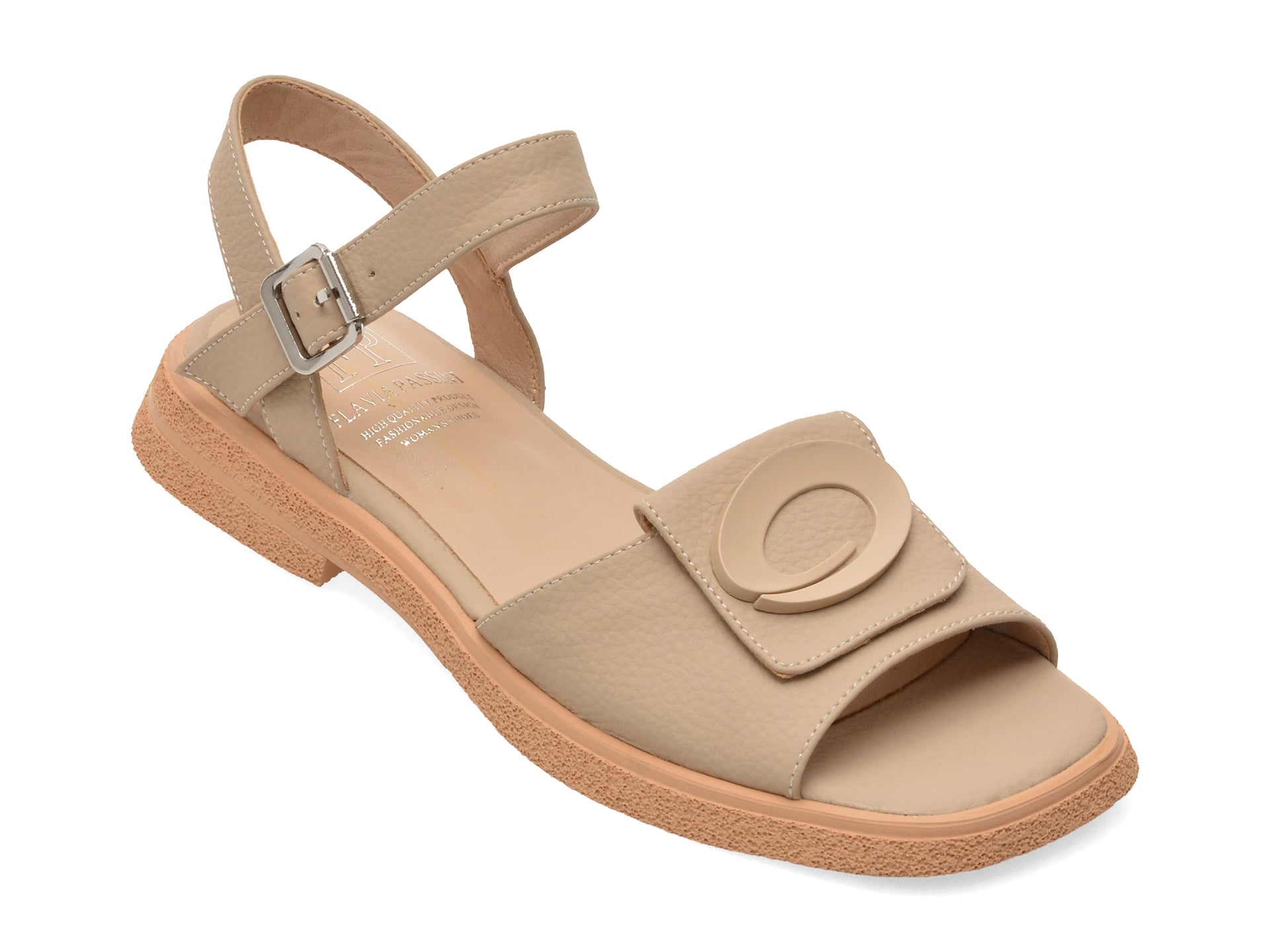 Sandale FLAVIA PASSINI bej, 80469, din piele naturala 1 Sandale FLAVIA PASSINI bej