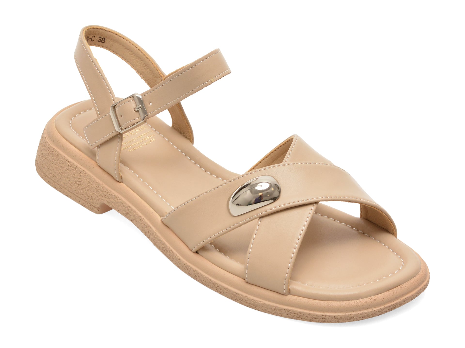 Sandale FLAVIA PASSINI bej, 82801, din piele naturala 1 Sandale FLAVIA PASSINI bej
