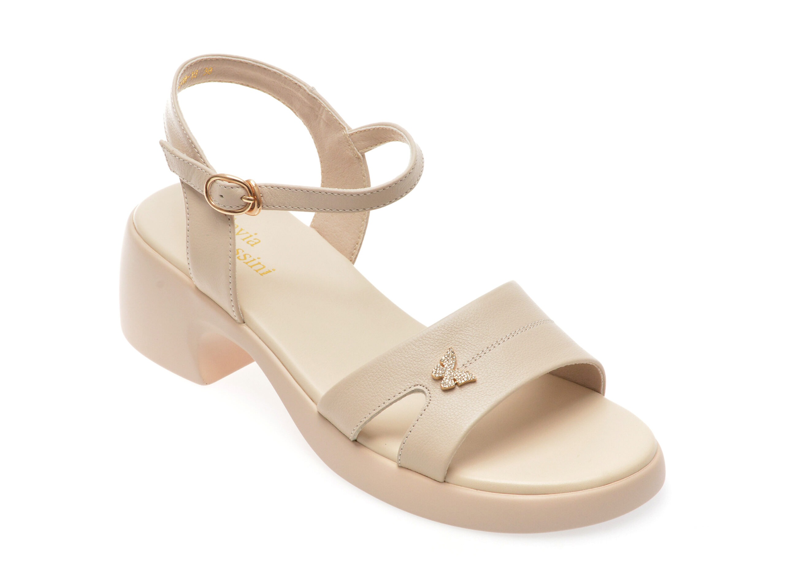 Sandale FLAVIA PASSINI bej, 882081, din piele naturala 1 Sandale FLAVIA PASSINI bej